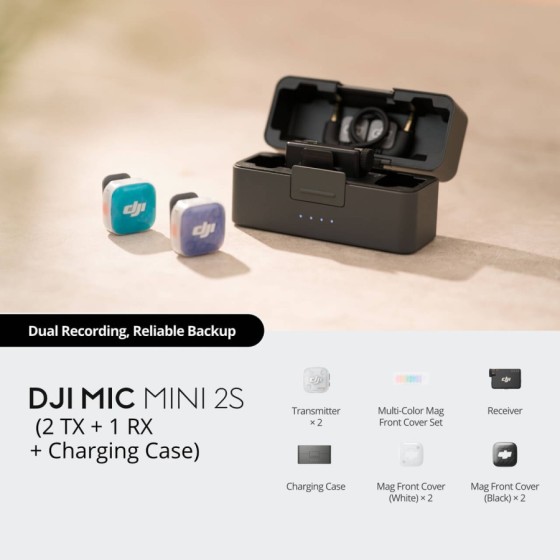 DJI Mic Mini 2S (2 TX + 1 RX + 充电盒)