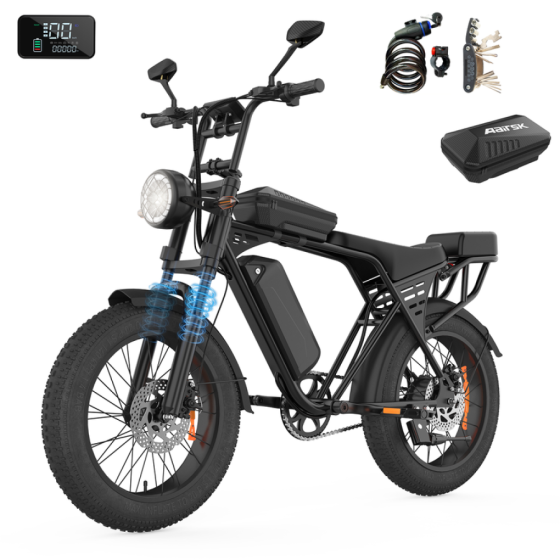 Aairsk X5 电动自行车 20 英寸宽轮胎